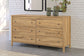 Bermacy Queen Panel Headboard with Dresser and Chest