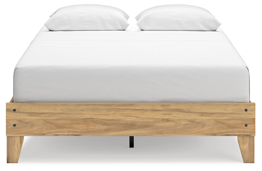 Bermacy Queen Platform Bed with Dresser and Nightstand