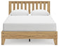 Bermacy Queen Platform Panel Bed with Dresser and Nightstand