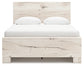 Lawroy Queen Panel Bed with Mirrored Dresser and Nightstand