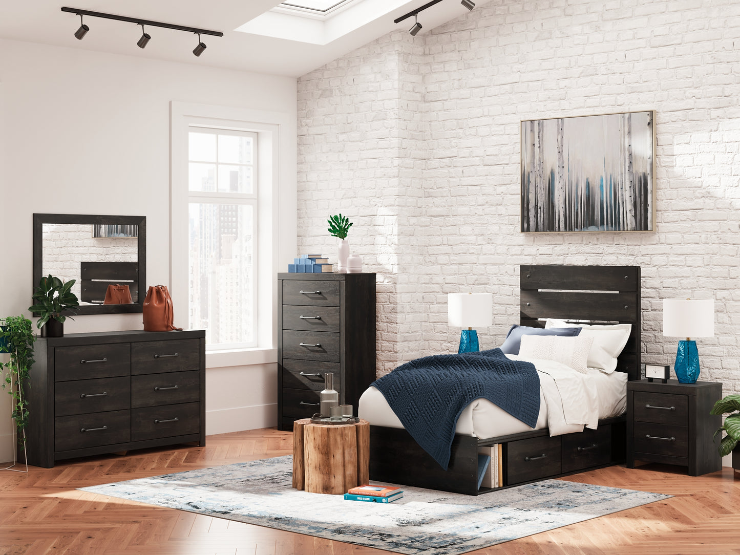 Hollivern Twin Panel Storage Bed